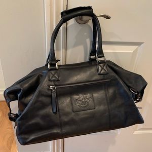 Rawlings Carry-On Leather Duffle Bag - Black